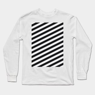 Newcastle United Black and White Angled Stripes Long Sleeve T-Shirt